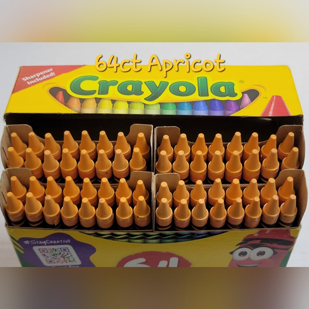 (64)Crayola Crayons (Apricot) Single Color Bulk Lot
